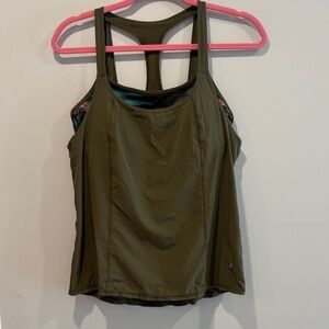 Prana Olive Green Women's Tank Top
